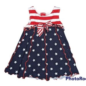 Sophie Rose Red, White & Blue Dress Size 2t